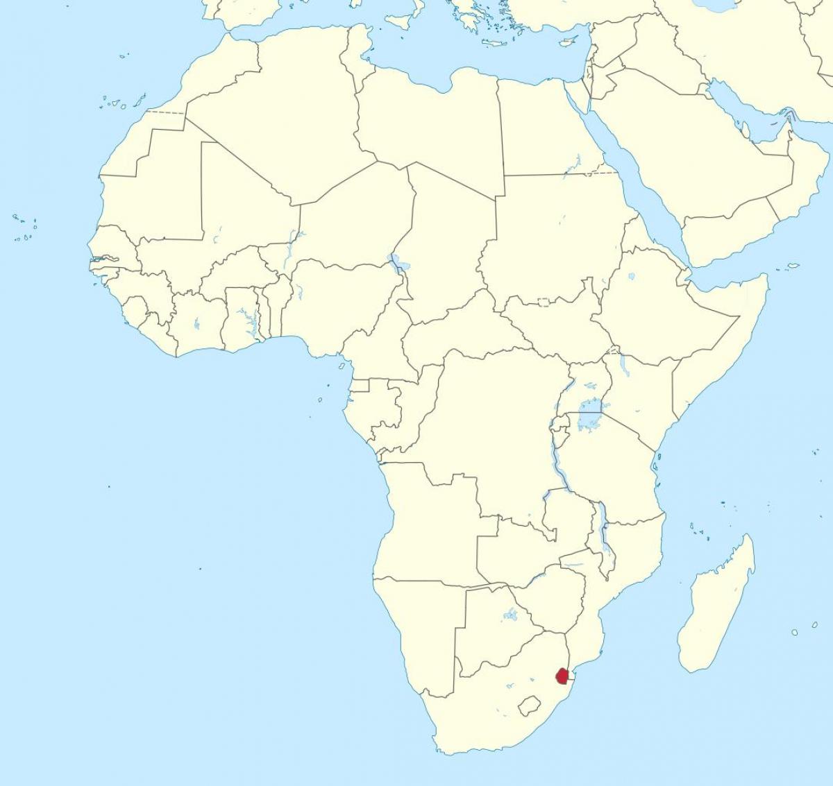 Քարտեզ Սվազիլենդ Աֆրիկա